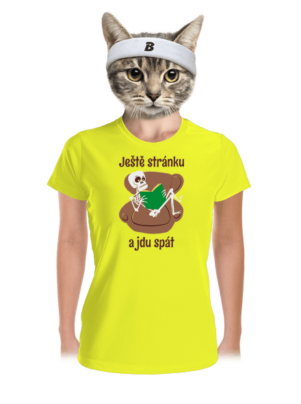 Ještě stránku dámské sportovní tričko Neon Yellow