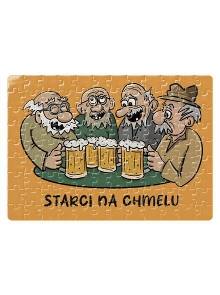 Starci na chmelu puzzle White