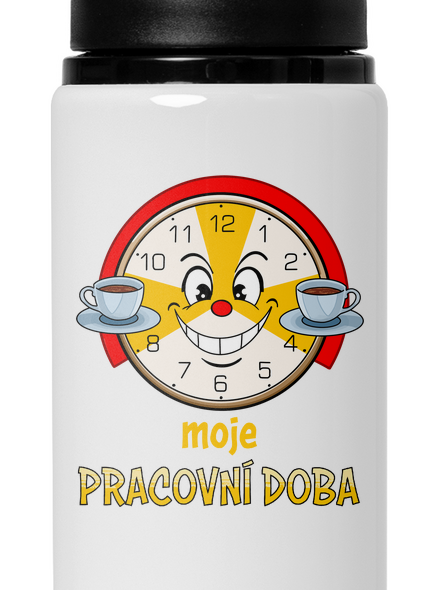 Pracovní doba lahev na vodu White