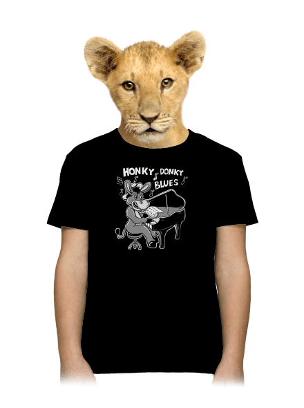 Honky donky blues dětské tričko Black