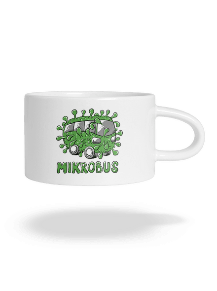 Mikrobus hrnek makronka White