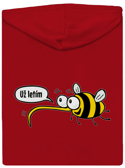 Chci už jen tebe pánská mikina na zip Red
