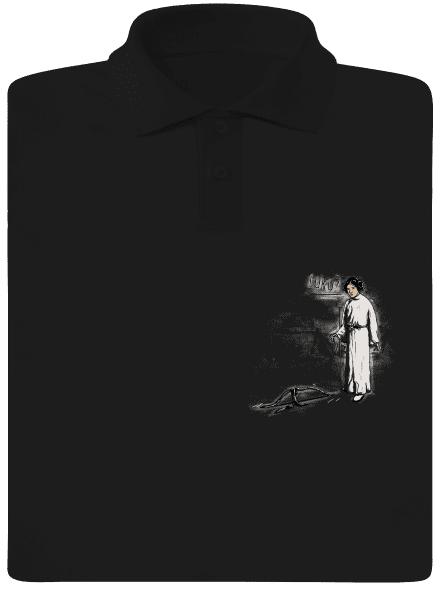 Luke a Leia pánská polokošile Black