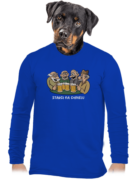 Starci na chmelu pánské dlouhý rukáv Royal Blue