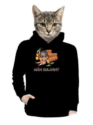 Mám kulatiny dámská mikina klokanka Black