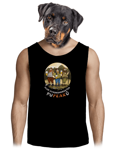 Klub pupeaků pánské tílko Black