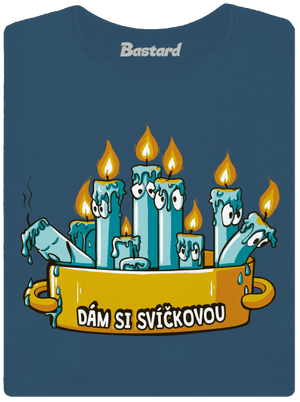 Svíčková dámské tričko premium Petrol Blue
