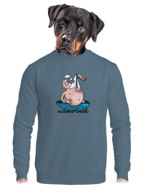 unisex mikina bez kapuce