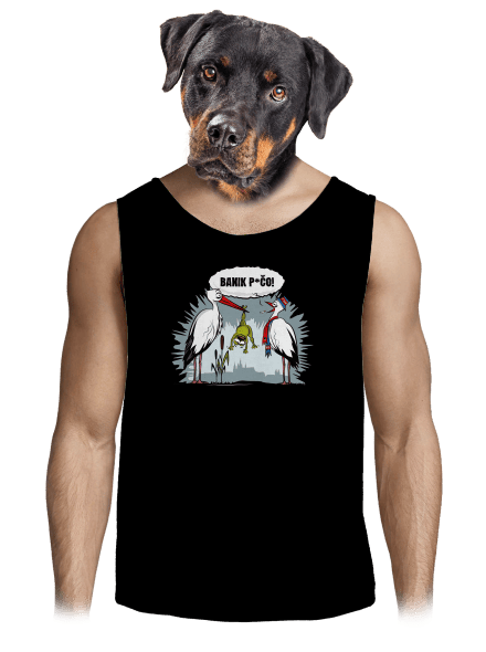 Banik p*čo! pánské tílko Black