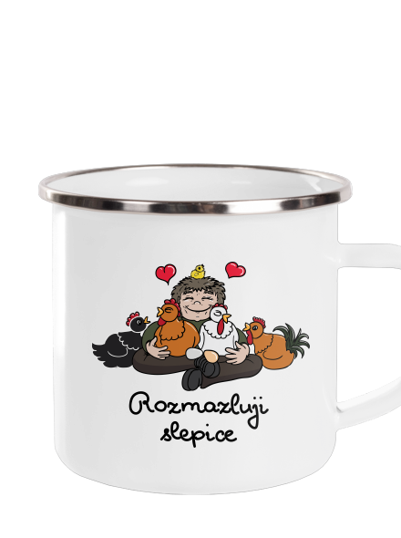 Rozmazluji slepice plecháček White