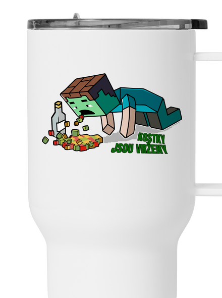 Kostky jsou vrženy termohrnek White