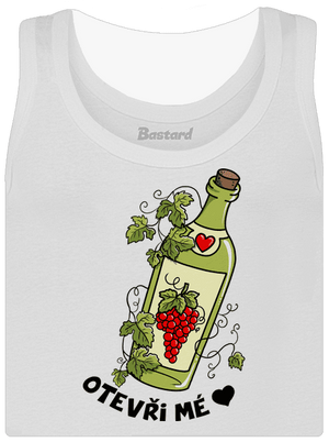 Otevři mé srdce dámské tílko klasické White