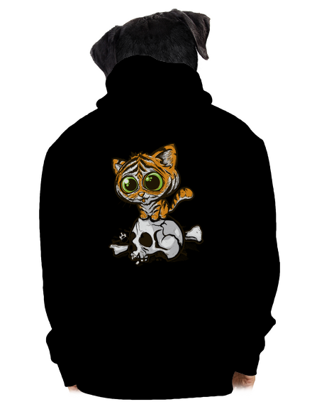 Tygřík pánská mikina na zip Black