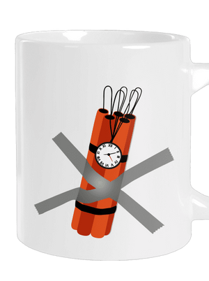 Dynamit velký hrnek White