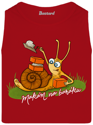 Makám na baráku pánské tílko Red