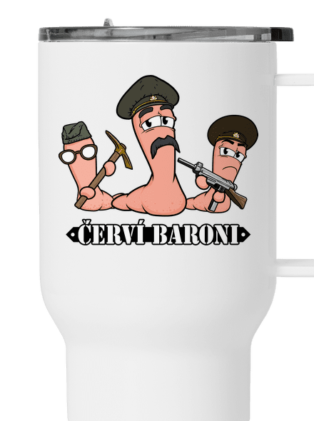 Červí baroni termohrnek White