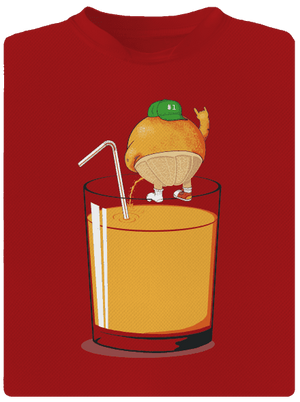 Opilý pomeranč pánské sportovní tričko Red Mal