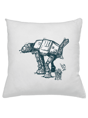 AT-AT polštář White