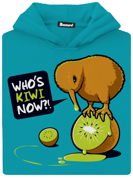 Kiwi dětská mikina klokanka Hawaiian Blue
