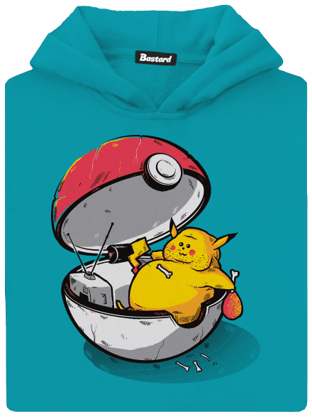 Konec pokémona dětská mikina klokanka Hawaiian Blue