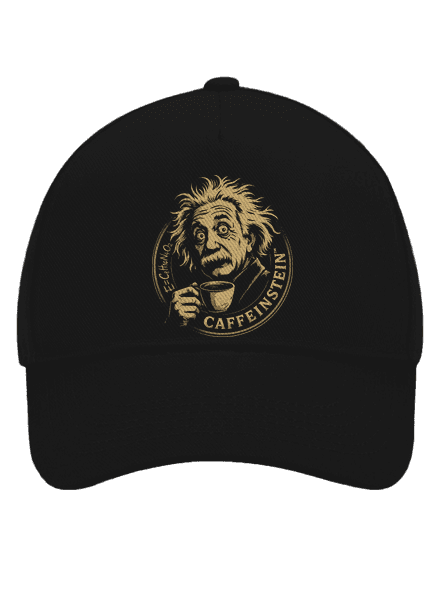 Caffeinstein kšiltovka baseballka Black