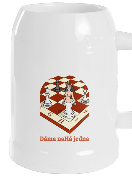 Dáma nahá jedna půllitr White