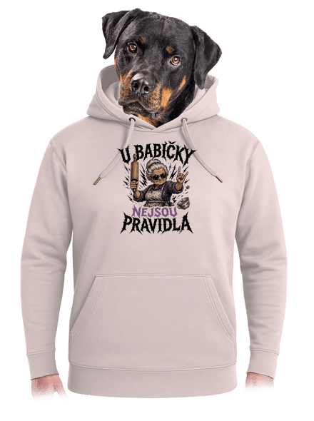 U babičky unisex mikina premium Rose Chalk