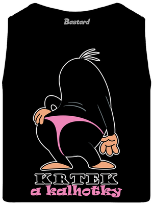 Krtek a kalhotky pánské tílko Black