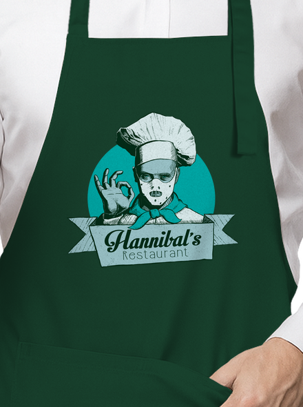 U Hannibala zástěra Bottle Green