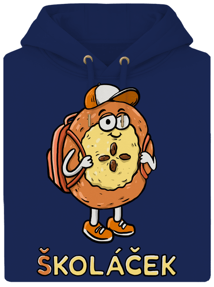 Školáček unisex mikina premium Navy