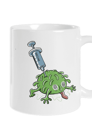 Zapíchlý covid klasický hrnek White