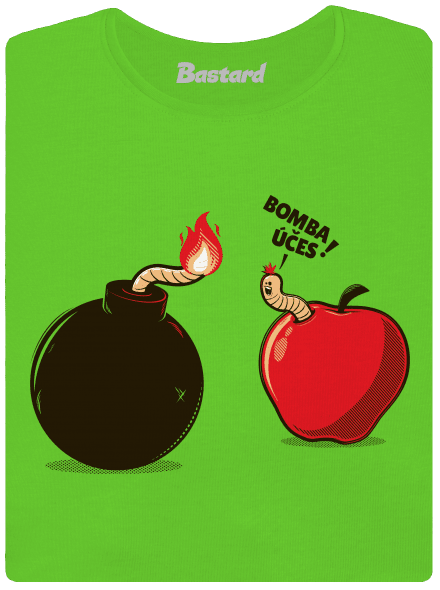Bombovej účes dámské tričko Apple Green