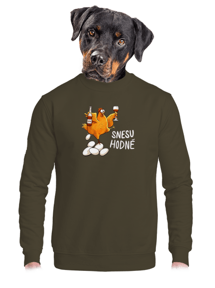 Snesu hodně unisex mikina bez kapuce Urban Khaki