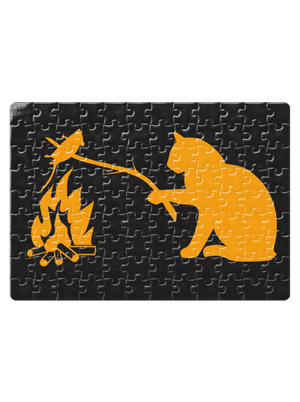 Kočka a myš puzzle White