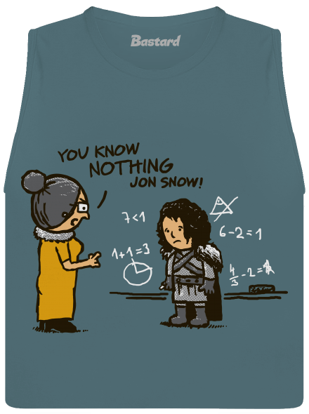 You Know Nothing dámské tílko volné Heather Deep Teal