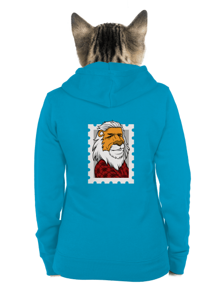 Můj prezident dámská mikina na zip Blue Atol