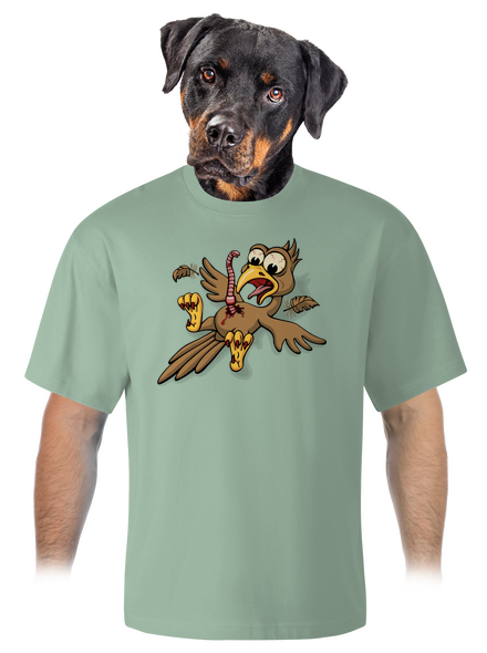 Žížalovetřelec unisex tričko oversized Sage