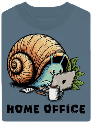 Šnekův home office unisex mikina bez kapuce Nordic Blue