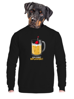 Splávek unisex mikina bez kapuce Black