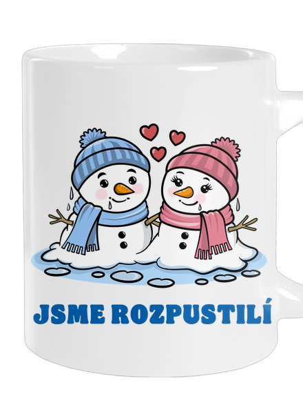 Rozpustilí sněhuláci velký hrnek White