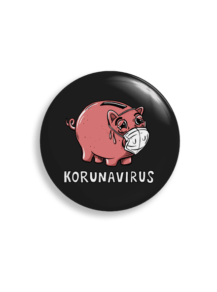 Korunavirus v kasičce placka uni