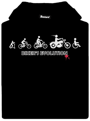 Bikers evolution dámská mikina klokanka Black