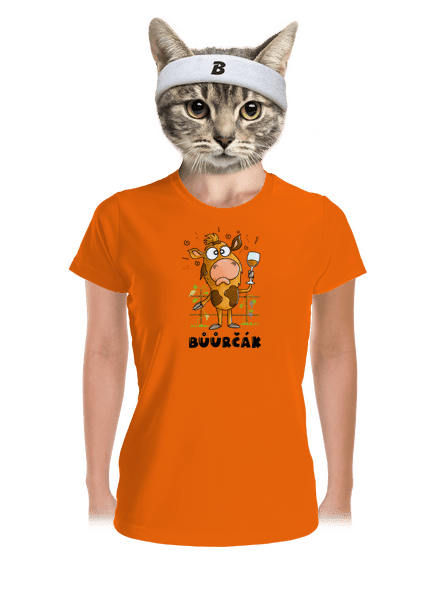 Bůůrčák dámské sportovní tričko Neon Orange