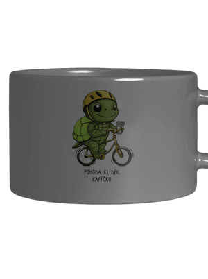 Pohoda, klídek hrnek makronka Grey Macaron