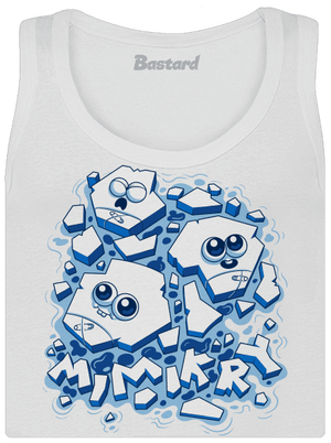 Ledové mimikry dámské tílko klasické White