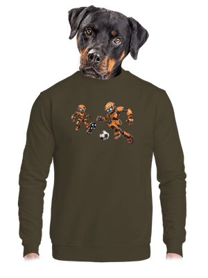 unisex mikina bez kapuce