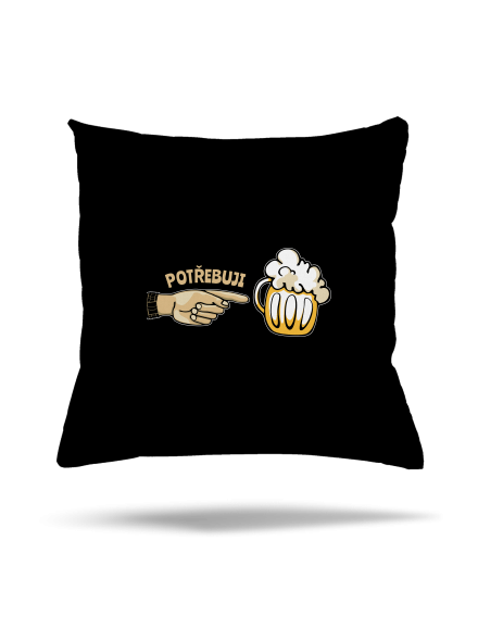 Rodinné potřeby polštář Black