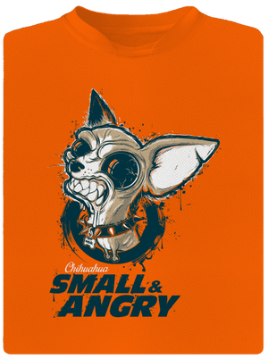 Čivava dětské sportovní tričko Neon Orange