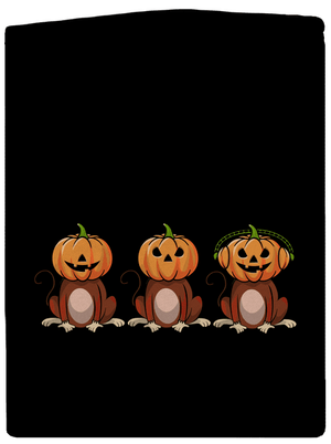 Halloween opičky dámská mikina na zip Black