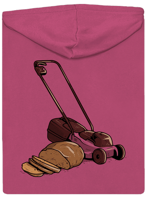 Sekačka s chlebem dámská mikina na zip Magenta